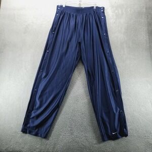 VTG Nike Pants Mens 2XL Blue Tearaway Warmup Basketball Track Satin Dazzle